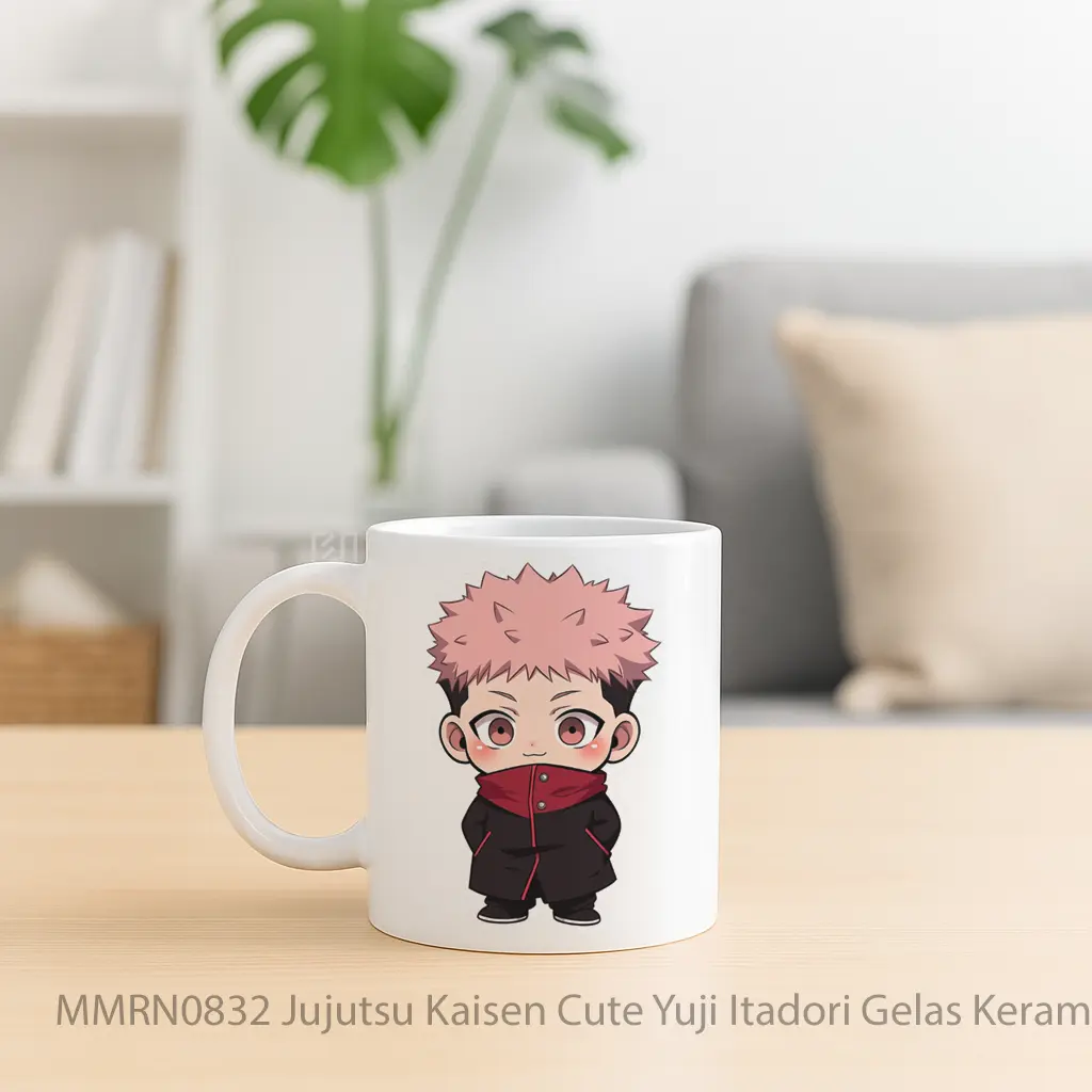 Jujutsu Kaisen Cute Yuji Itadori Gelas Keramik Mug - Sudut 2