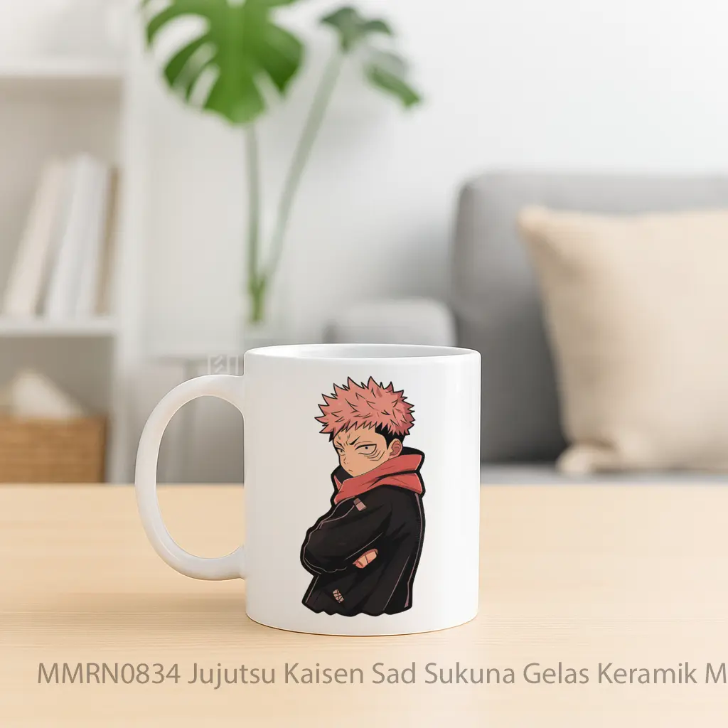 Jujutsu Kaisen Sad Sukuna Gelas Keramik Mug - Sudut 2