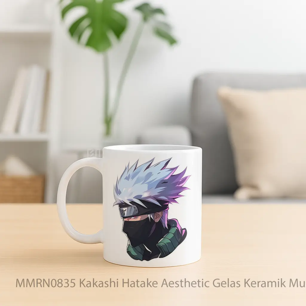 Kakashi Hatake Aesthetic Gelas Keramik Mug - Sudut 2