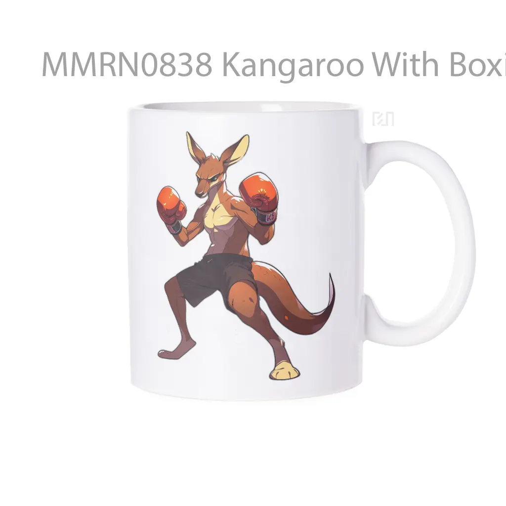 Kangaroo With Boxing Gloves Gelas Keramik Mug