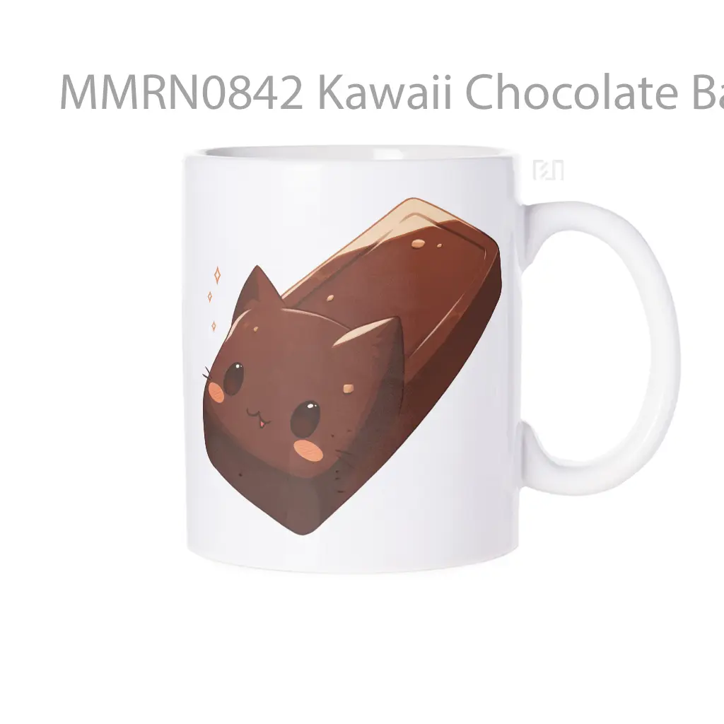 Kawaii Chocolate Bar Cat Gelas Keramik Mug