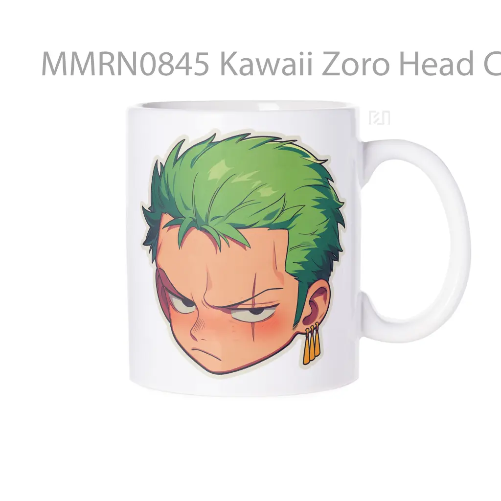 Kawaii Zoro Head Clipart Gelas Keramik Mug