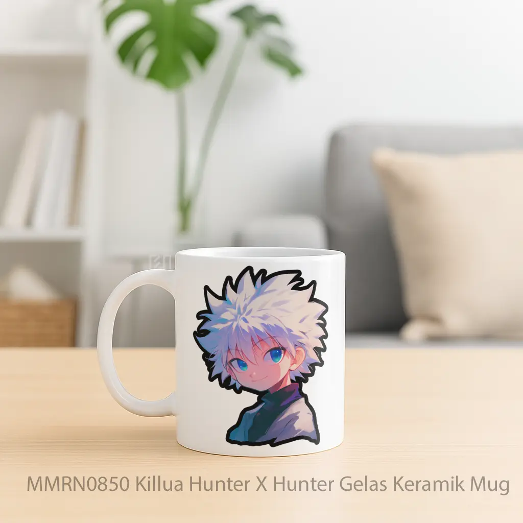 Killua Hunter X Hunter Gelas Keramik Mug - Sudut 2