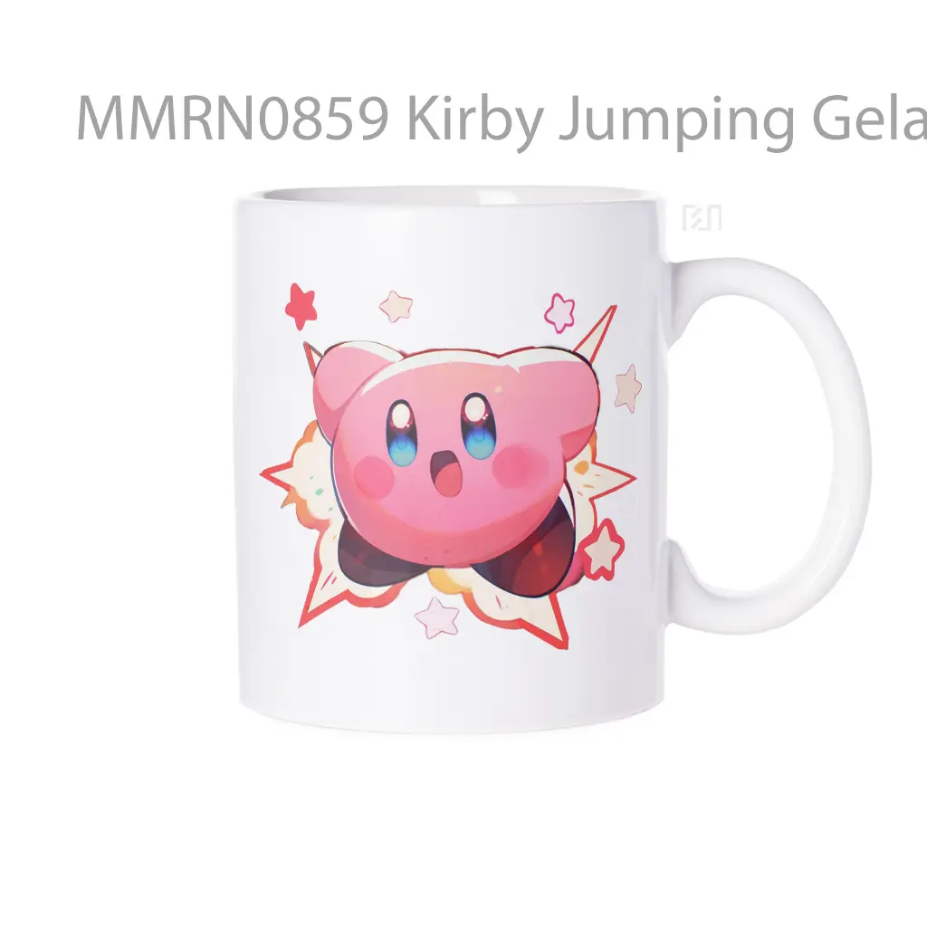Kirby Jumping Gelas Keramik Mug
