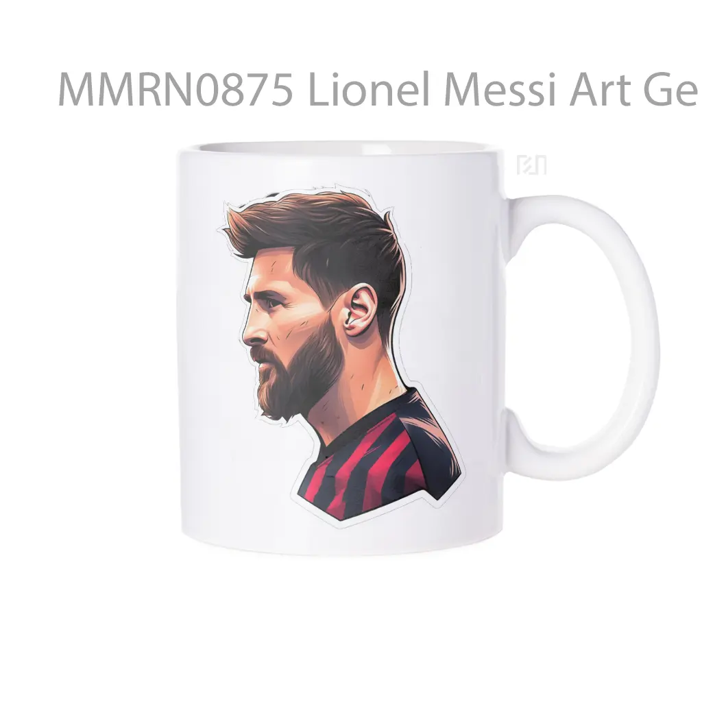 Lionel Messi Art Gelas Keramik Mug