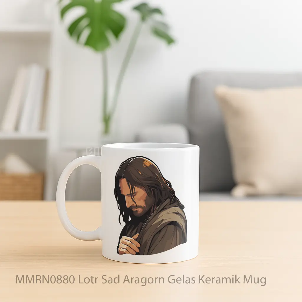 Lotr Sad Aragorn Gelas Keramik Mug - Sudut 2