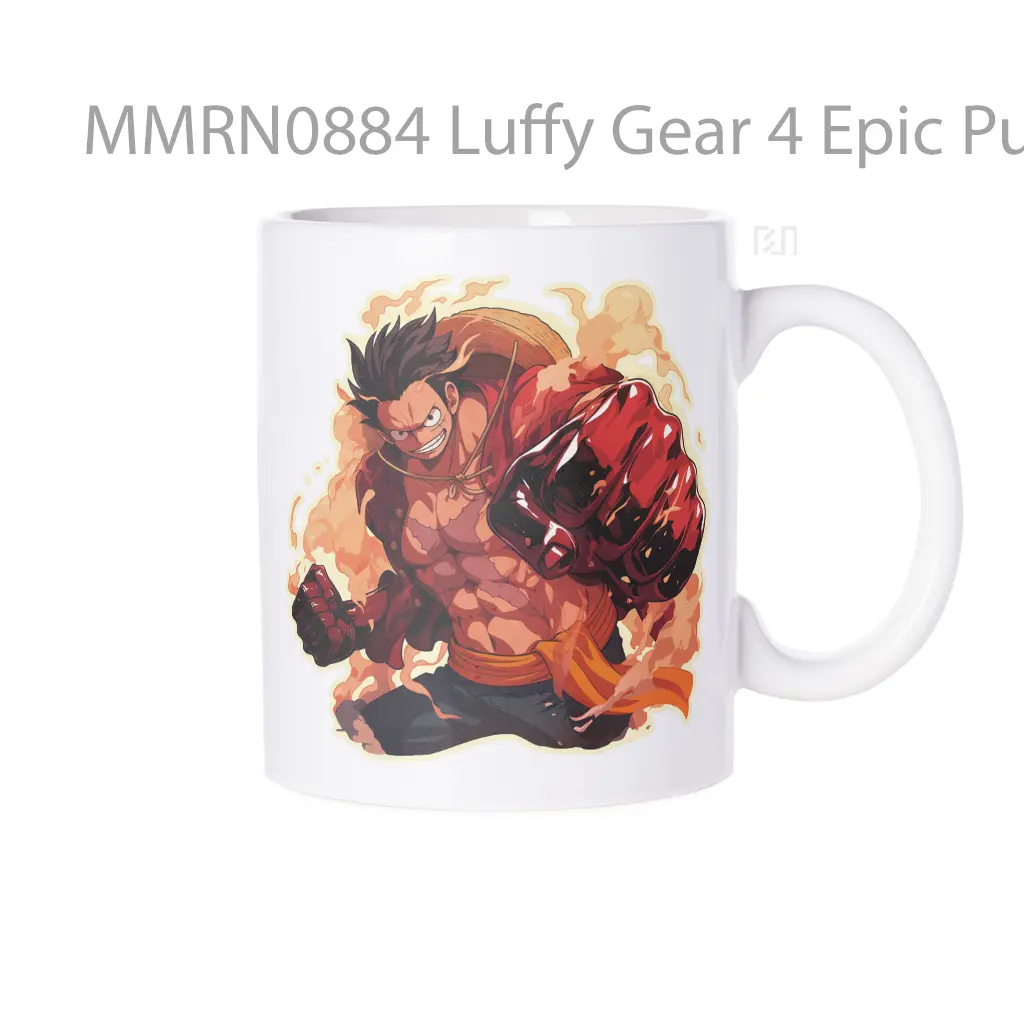 Luffy Gear 4 Epic Punch Gelas Keramik Mug
