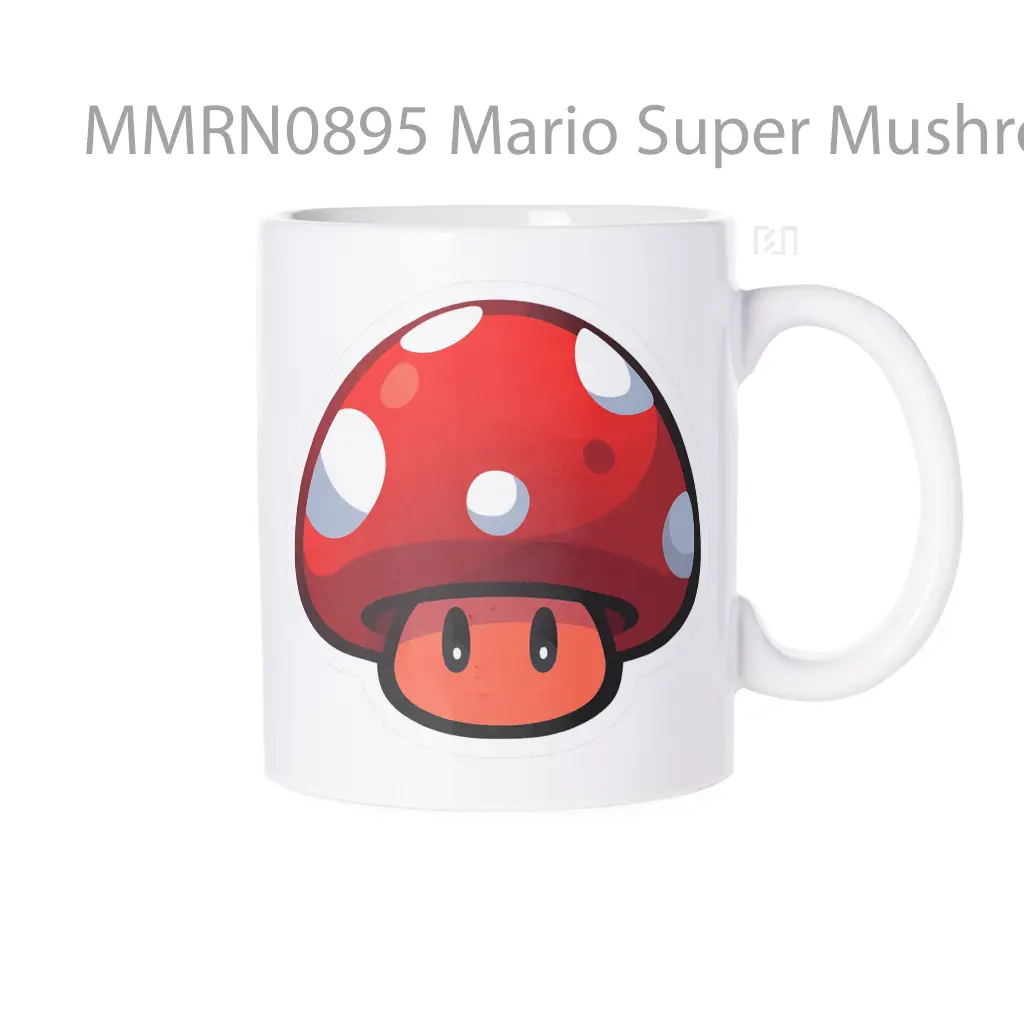 Mario Super Mushroom 2d Gelas Keramik Mug