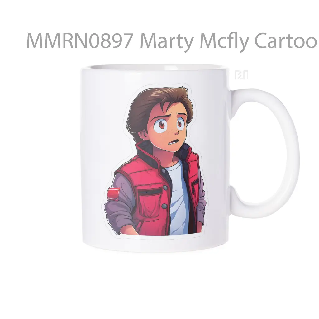 Marty Mcfly Cartoon Gelas Keramik Mug