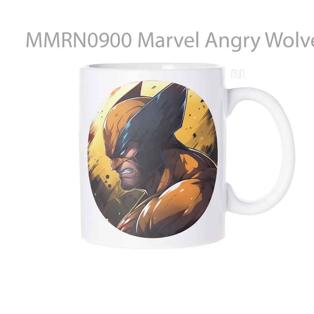 Marvel Angry Wolverine Round Gelas Keramik Mug