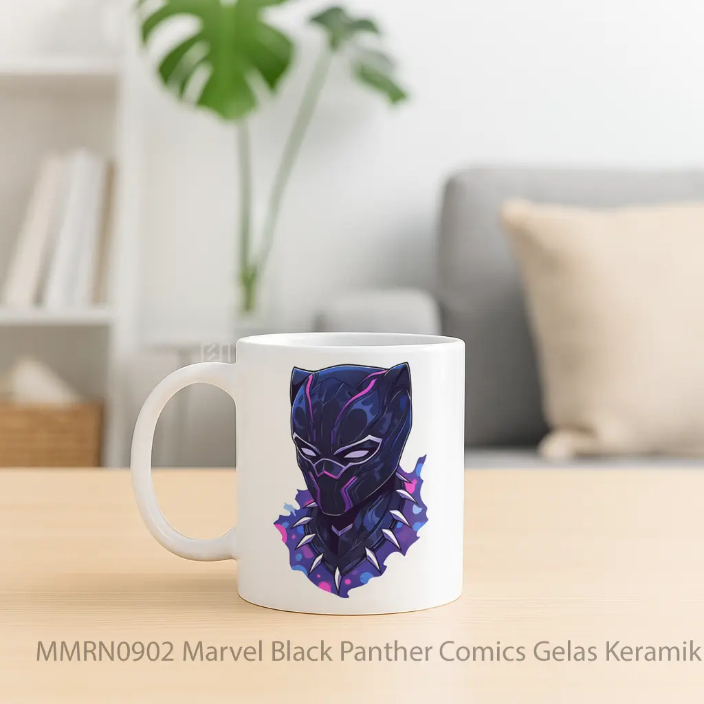 Marvel Black Panther Comics Gelas Keramik Mug - Sudut 2