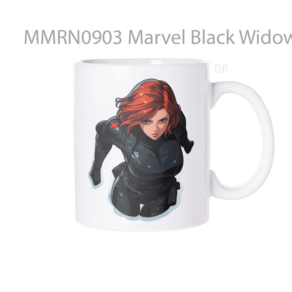 Marvel Black Widow Comics Gelas Keramik Mug