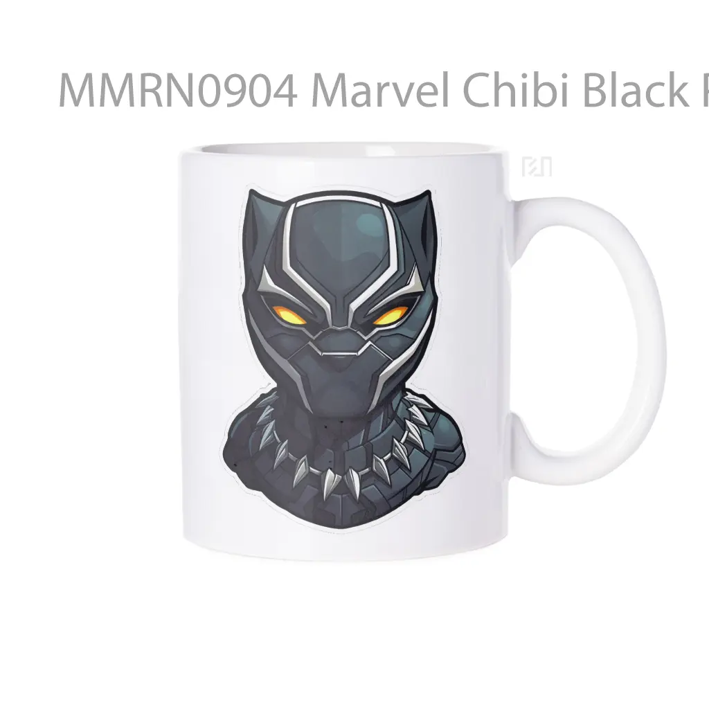 Marvel Chibi Black Panther Head Gelas Keramik Mug