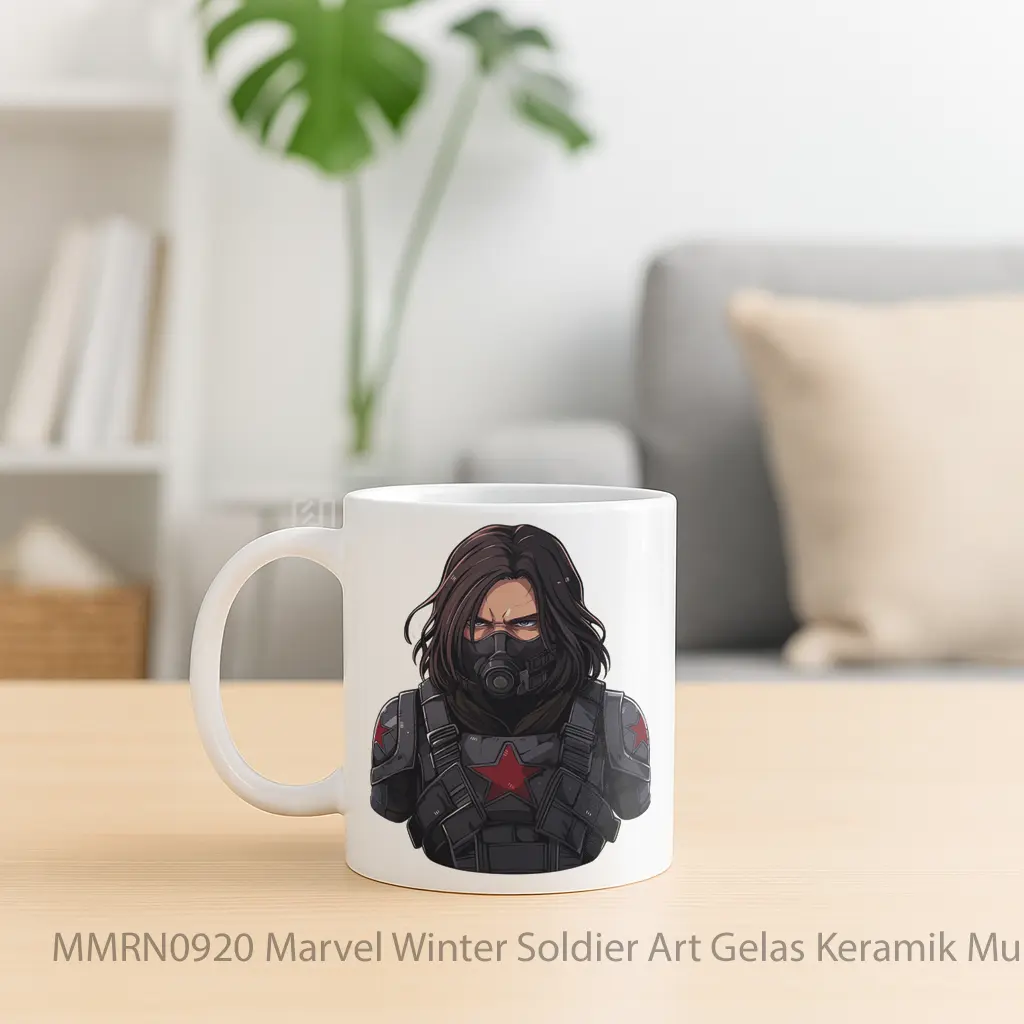 Marvel Winter Soldier Art Gelas Keramik Mug - Sudut 2