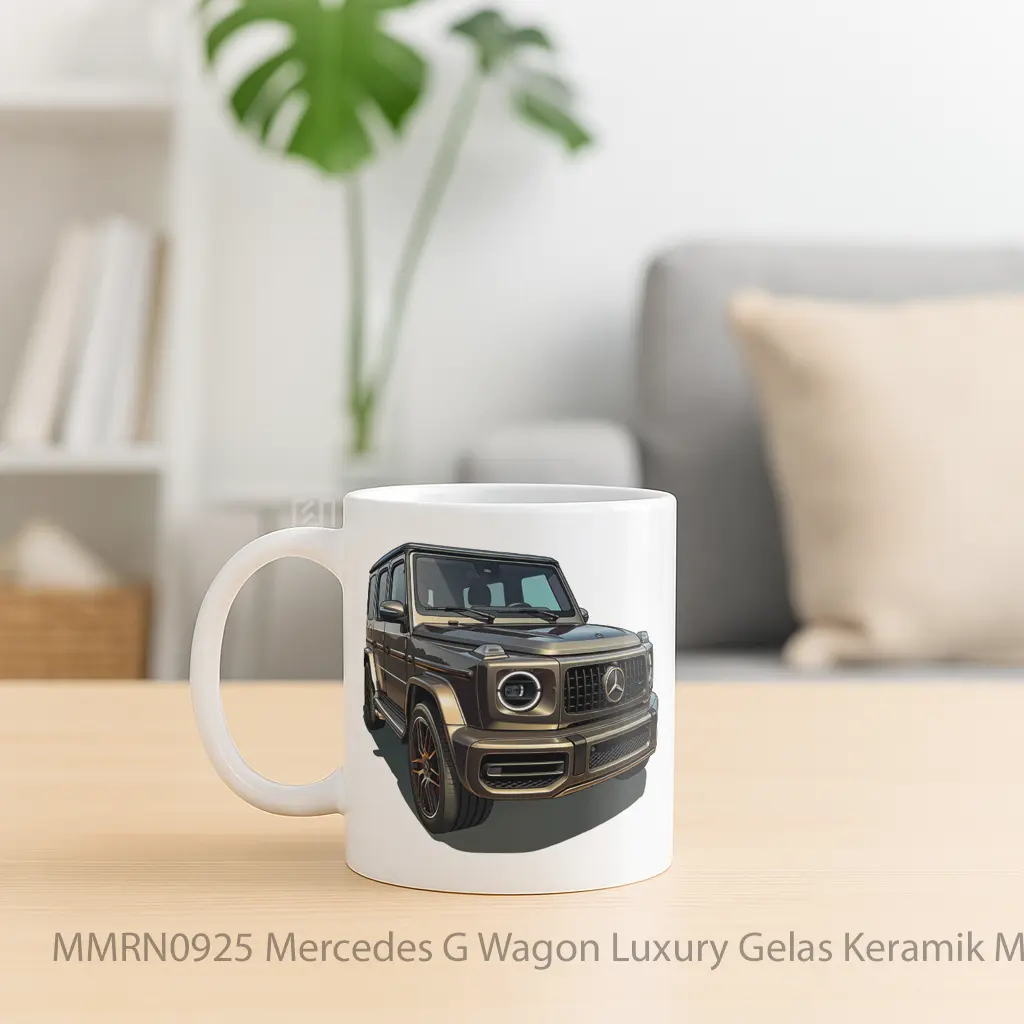 Mercedes G Wagon Luxury Gelas Keramik Mug - Sudut 2