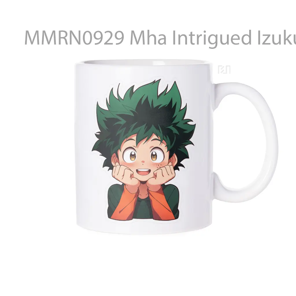 Mha Intrigued Izuku Midoriya Gelas Keramik Mug