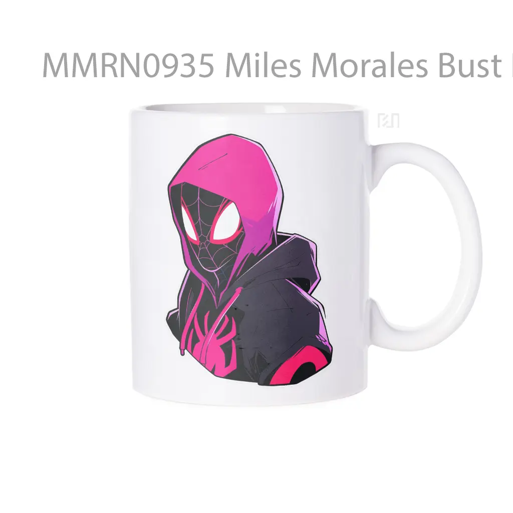 Miles Morales Bust Black Pink Gelas Keramik Mug