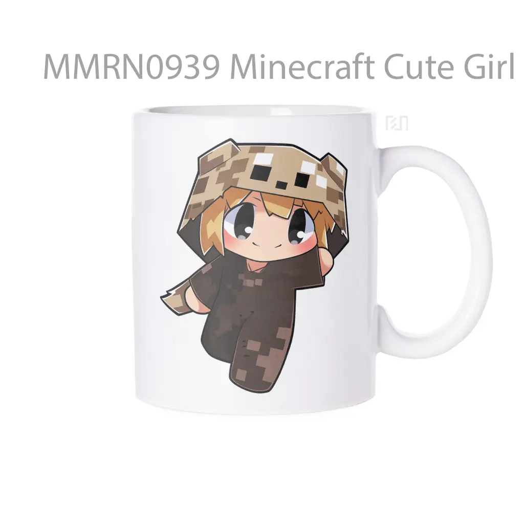 Minecraft Cute Girl In A Bear Costume Gelas Keramik Mug