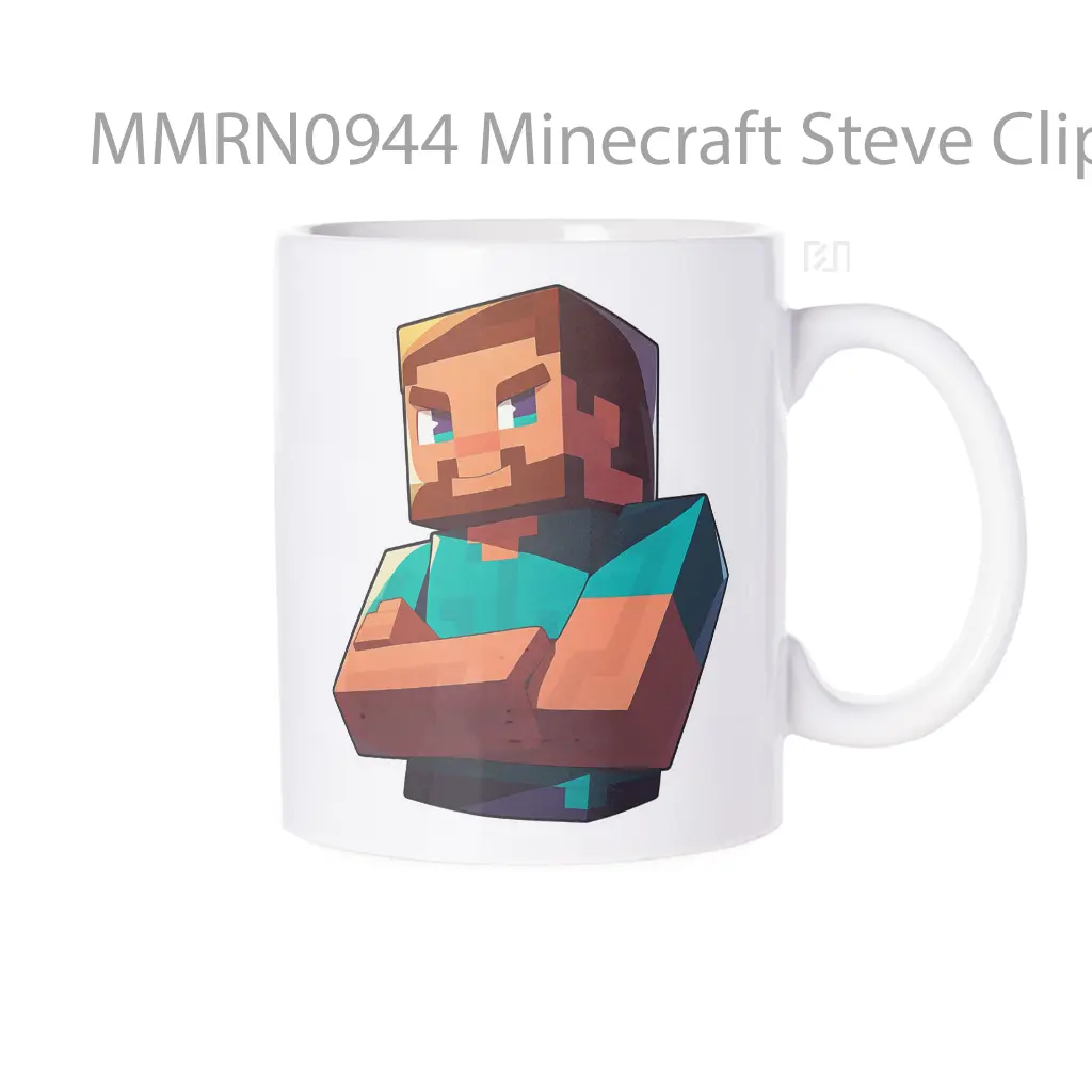 Minecraft Steve Clipart Gelas Keramik Mug