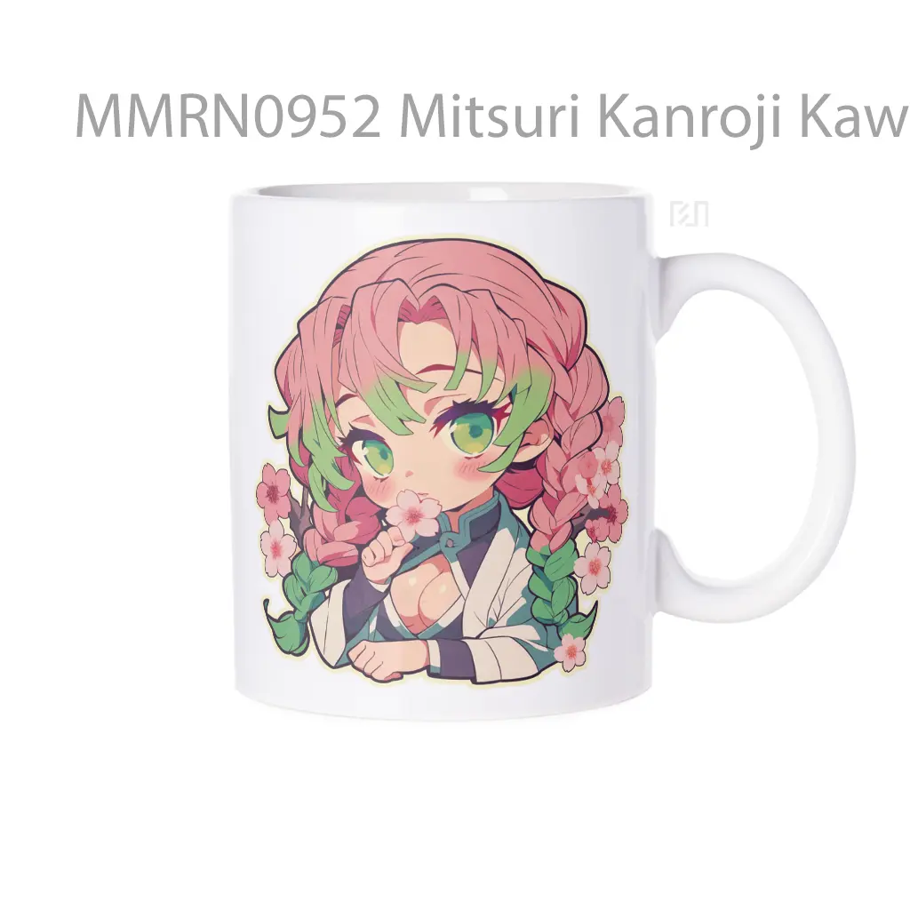 Mitsuri Kanroji Kawaii Demon Slayer Gelas Keramik Mug