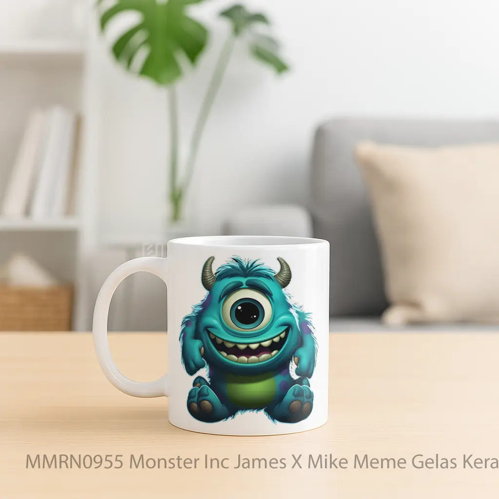 Monster Inc James X Mike Meme Gelas Keramik Mug - Sudut 2