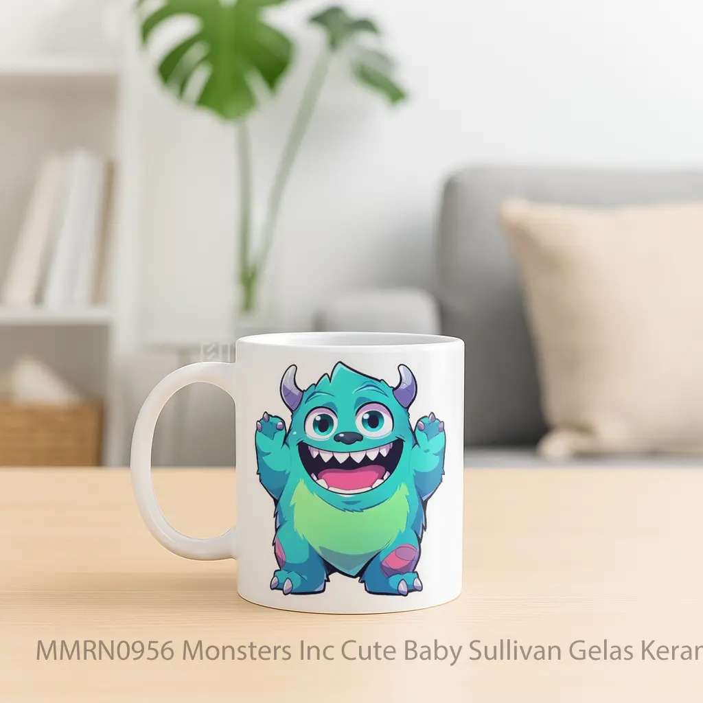 Monsters Inc Cute Baby Sullivan Gelas Keramik Mug - Sudut 2