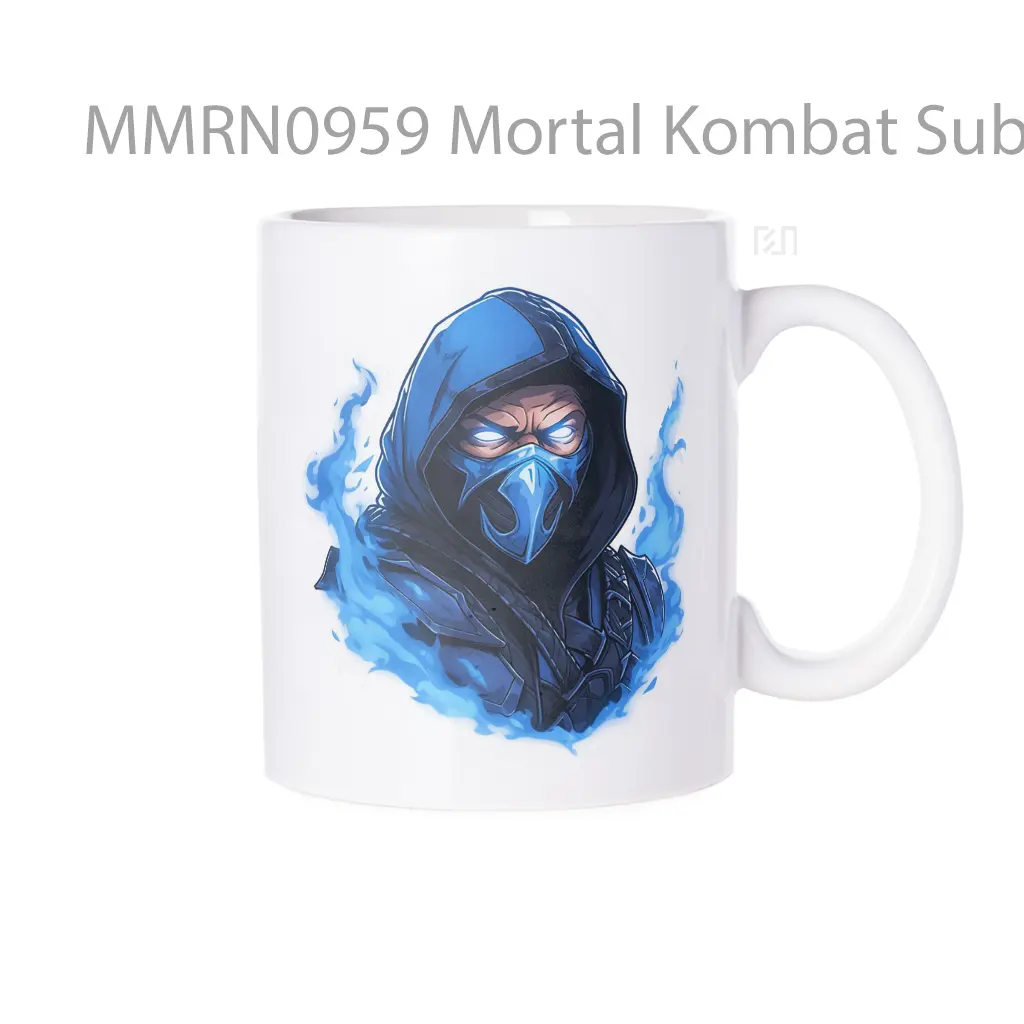Mortal Kombat Sub Zero Ice Flame Gelas Keramik Mug