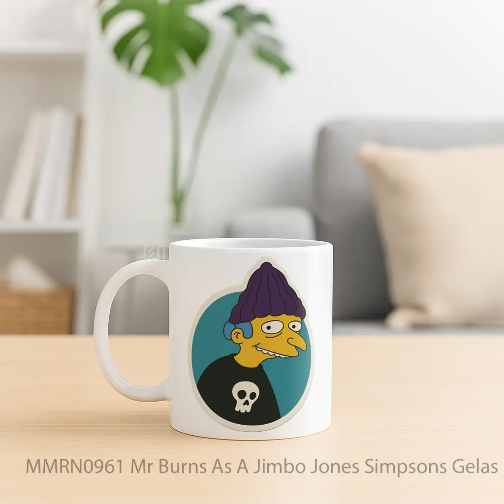 Mr Burns As A Jimbo Jones Simpsons Gelas Keramik Mug - Sudut 2