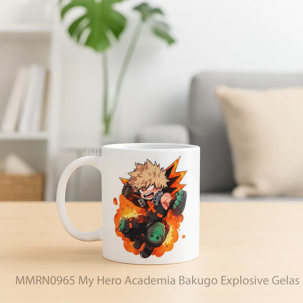 My Hero Academia Bakugo Explosive Gelas Keramik Mug - Sudut 2