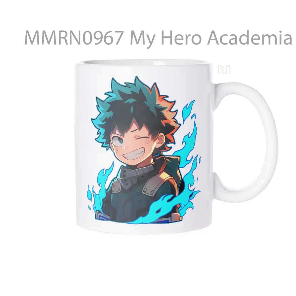 My Hero Academia Deku Blue Flame Gelas Keramik Mug