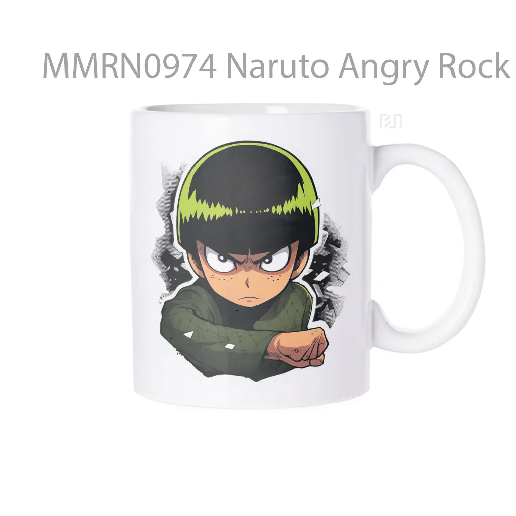 Naruto Angry Rock Lee Gelas Keramik Mug