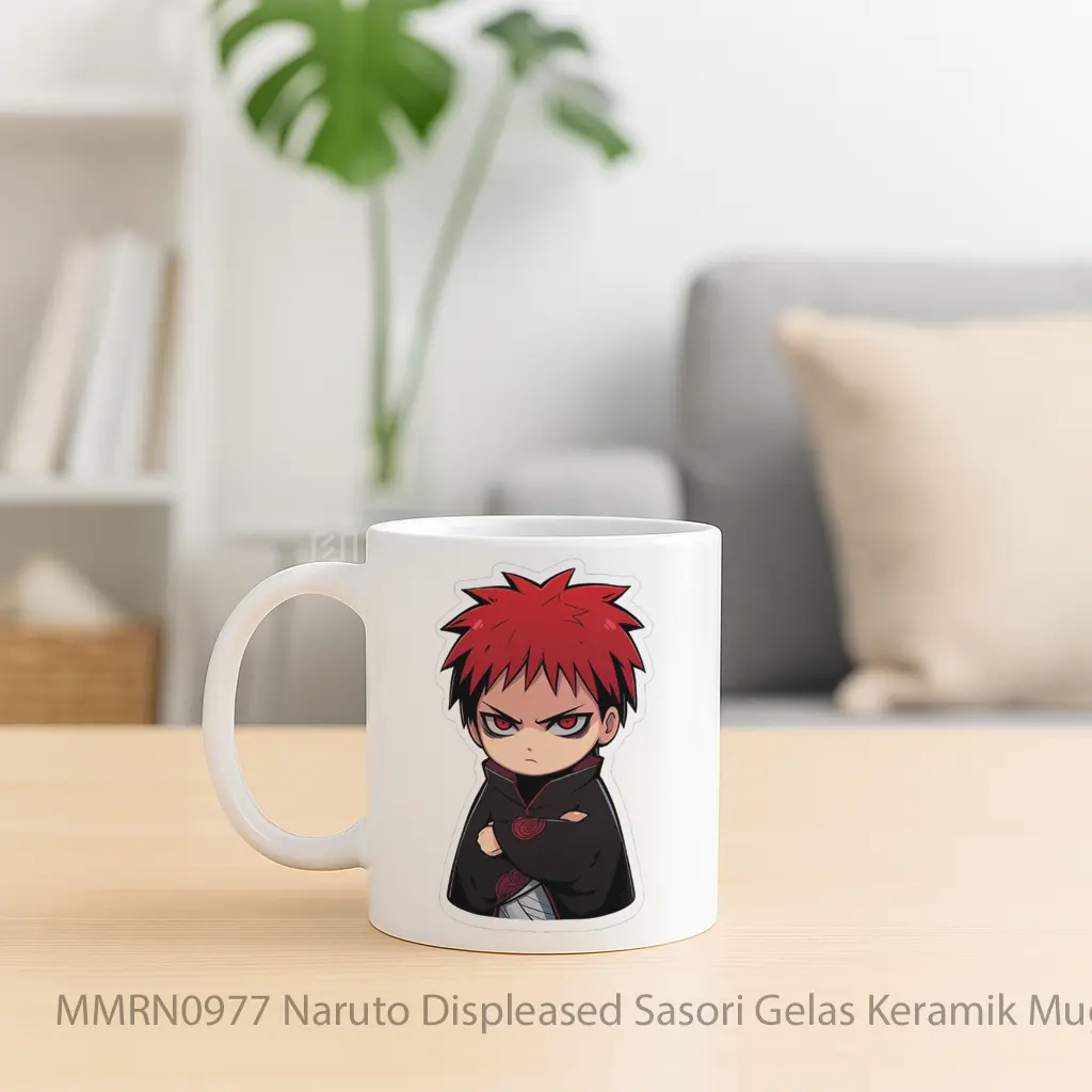 Naruto Displeased Sasori Gelas Keramik Mug - Sudut 2