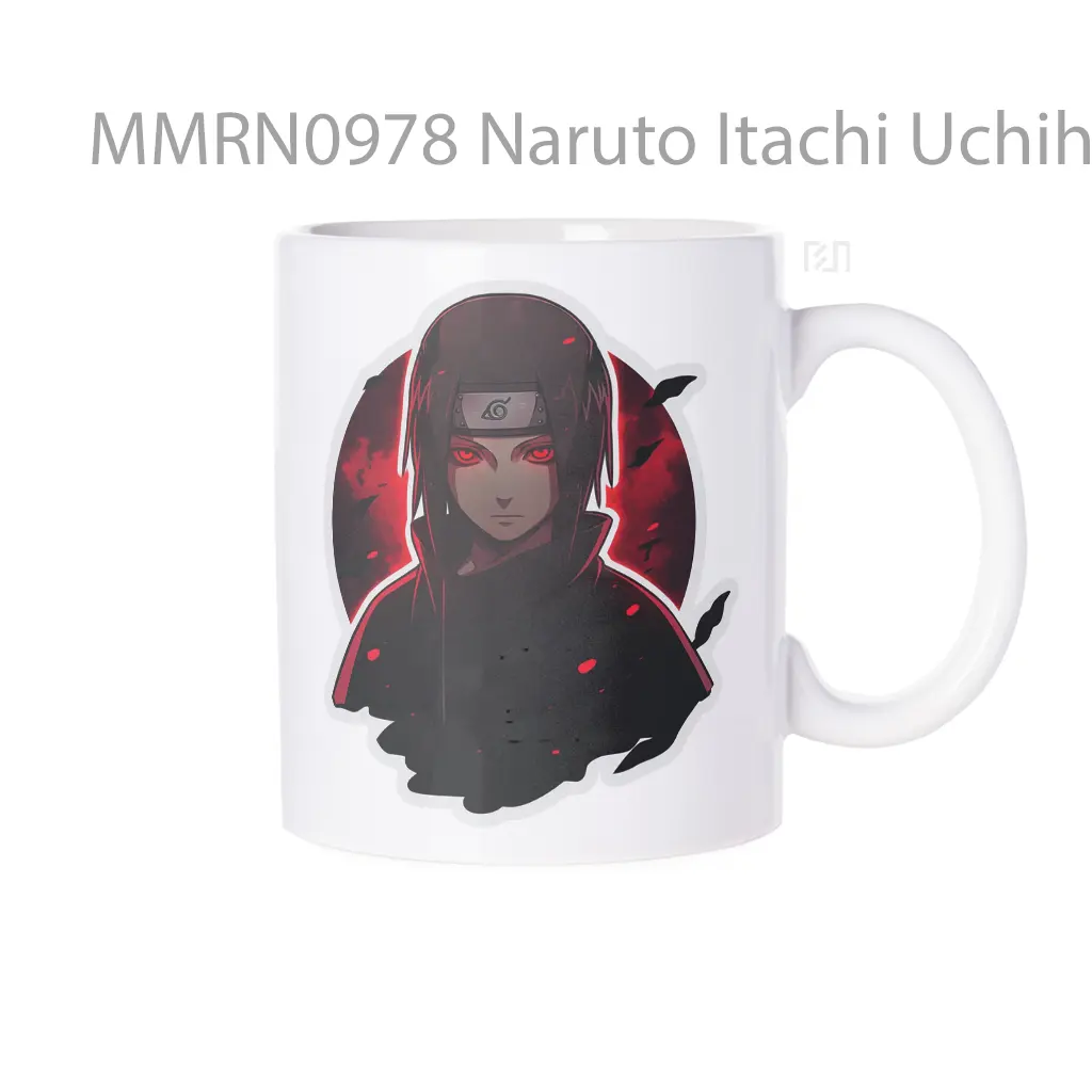 Naruto Itachi Uchiha Red Moon Gelas Keramik Mug