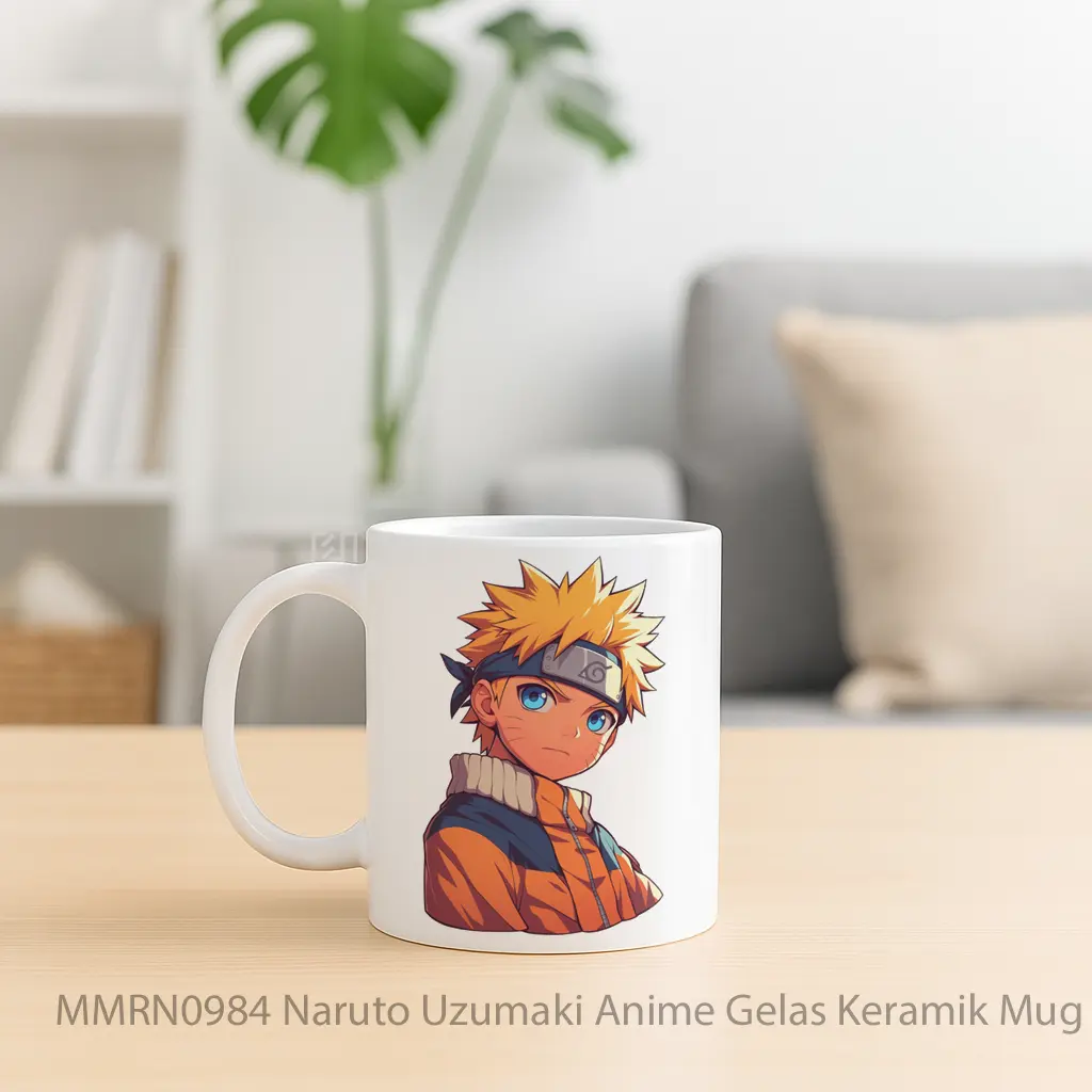 Naruto Uzumaki Anime Gelas Keramik Mug - Sudut 2