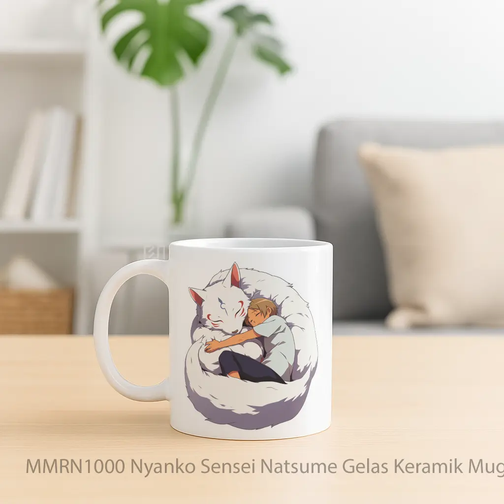 Nyanko Sensei Natsume Gelas Keramik Mug - Sudut 2