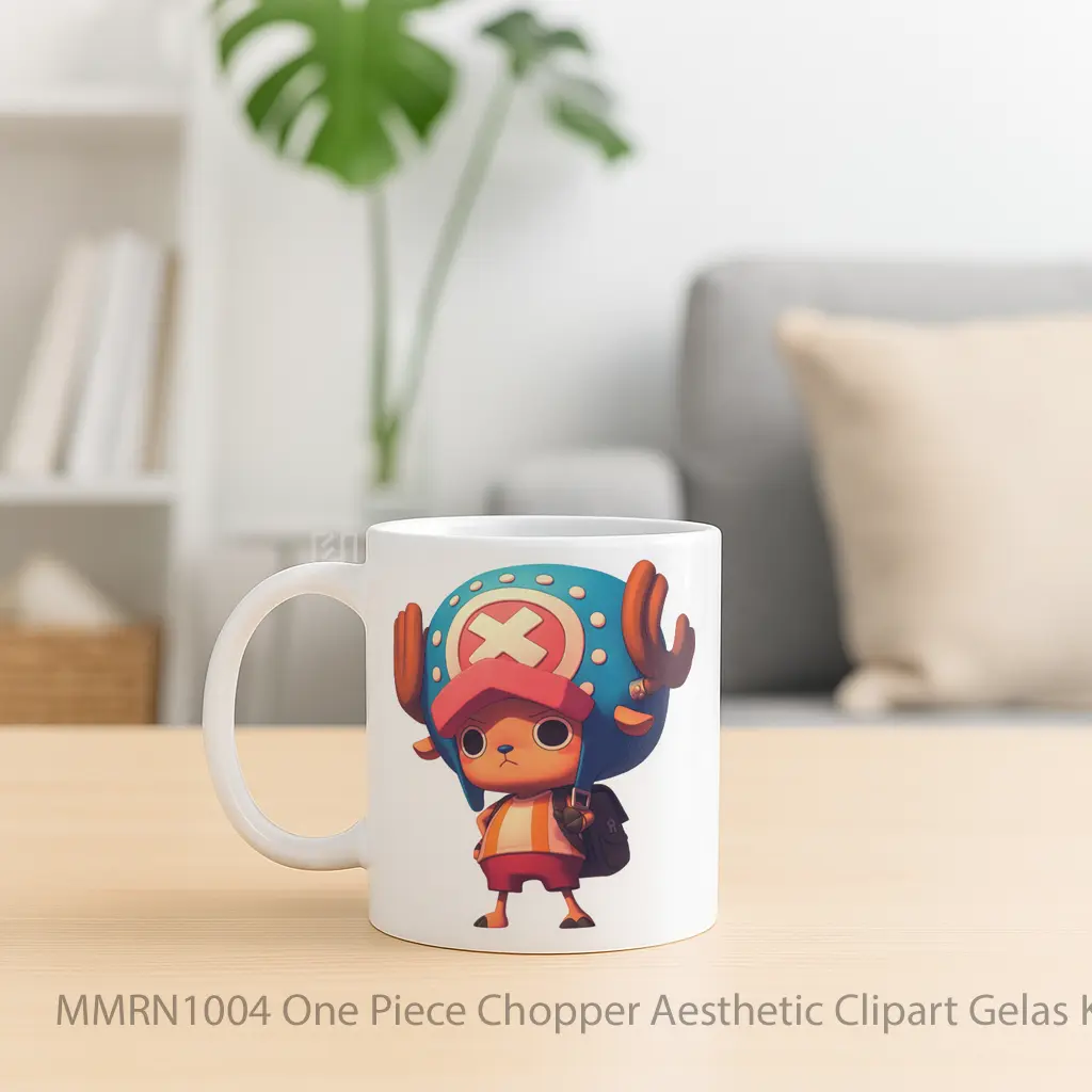 One Piece Chopper Aesthetic Clipart Gelas Keramik Mug - Sudut 2