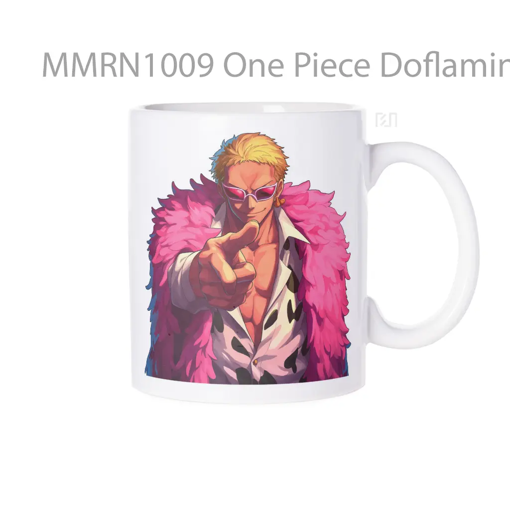 One Piece Doflamingo Pointing Gelas Keramik Mug