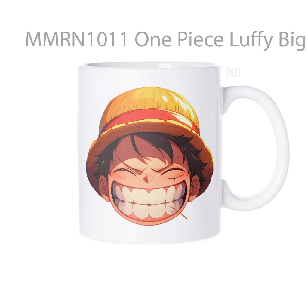 One Piece Luffy Big Grin Gelas Keramik Mug