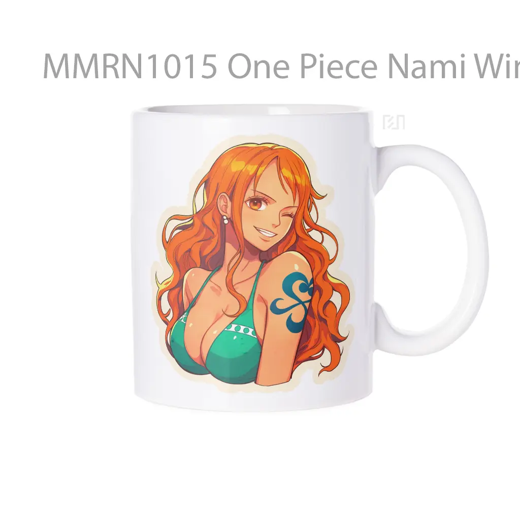 One Piece Nami Winking Gelas Keramik Mug