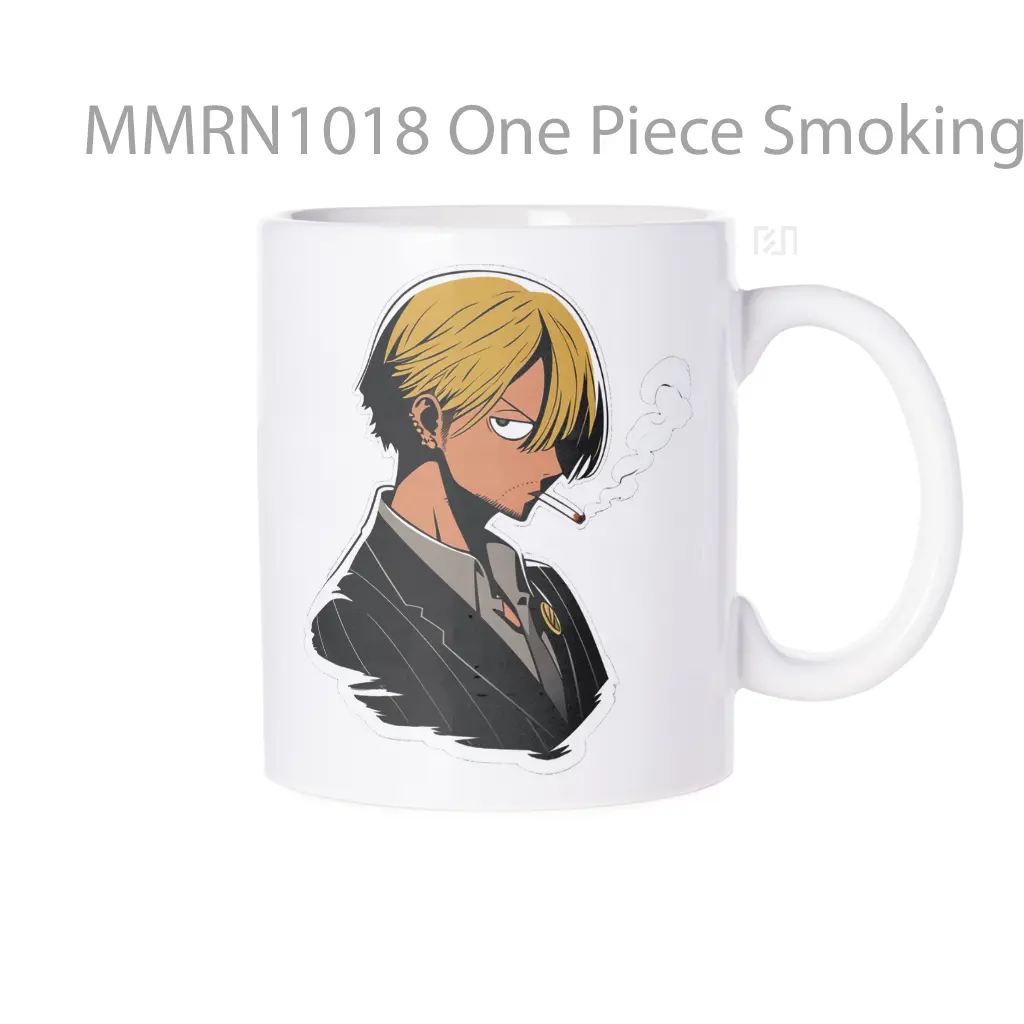 One Piece Smoking Sanji Anime Gelas Keramik Mug