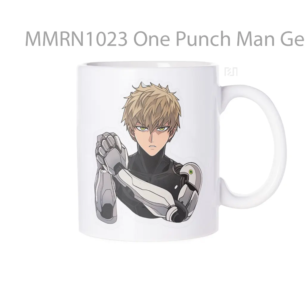 One Punch Man Genos Warm Up Cyber Hands Gelas Keramik Mug