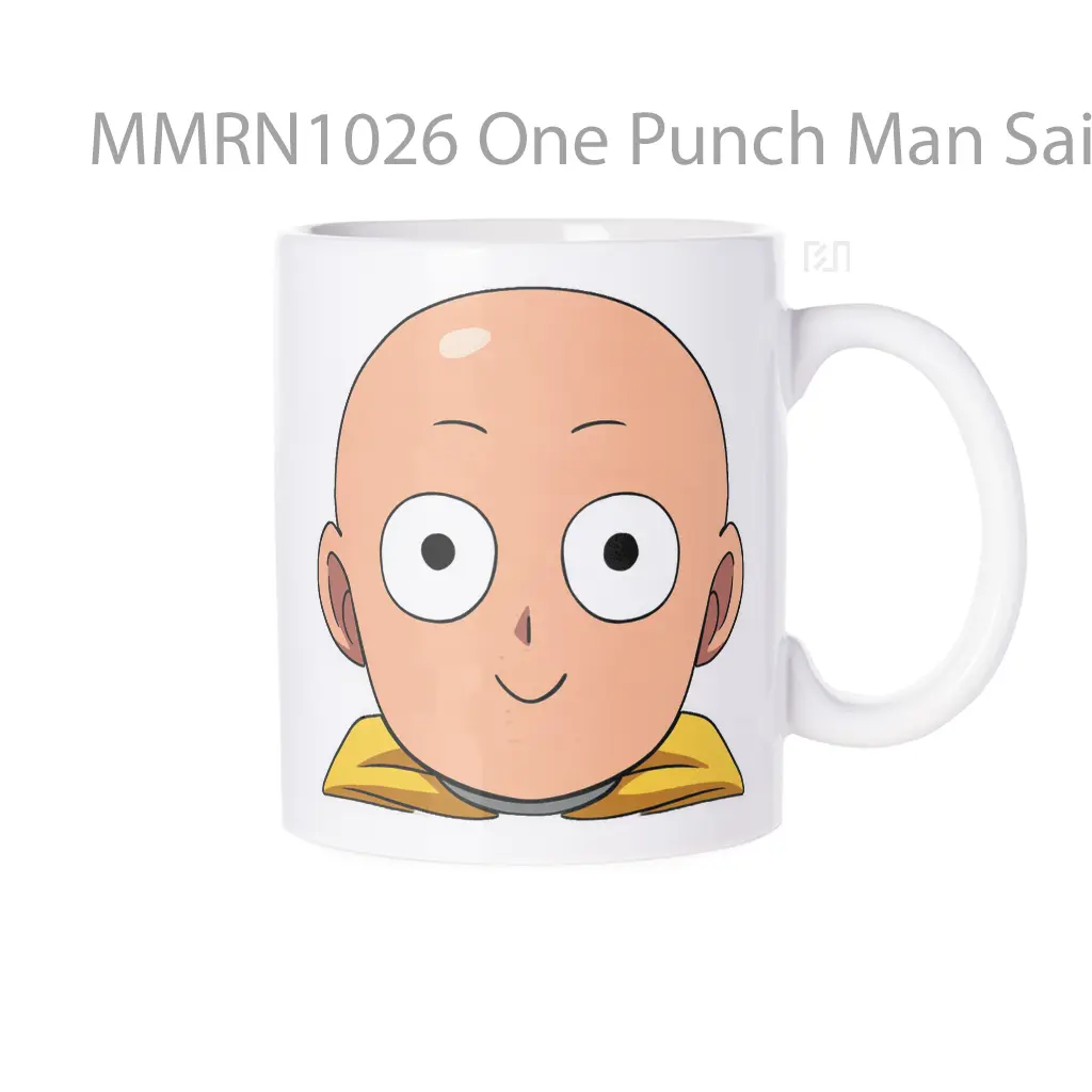 One Punch Man Saitama Smiling Gelas Keramik Mug