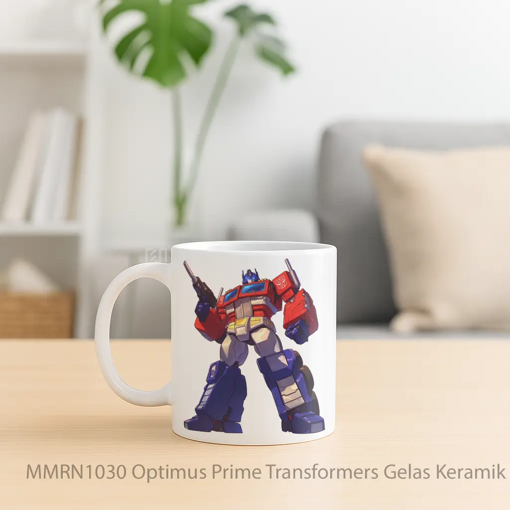 Optimus Prime Transformers Gelas Keramik Mug - Sudut 2