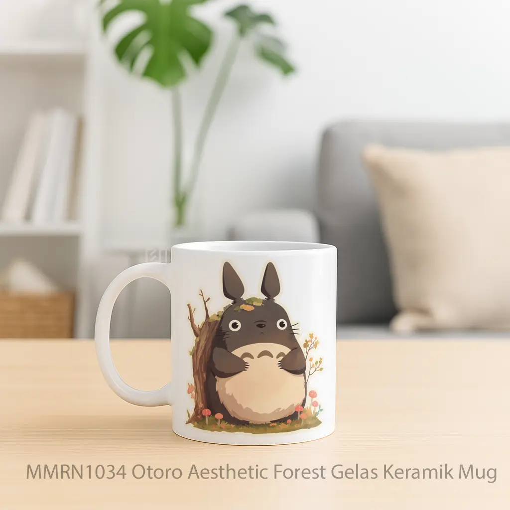 Otoro Aesthetic Forest Gelas Keramik Mug - Sudut 2
