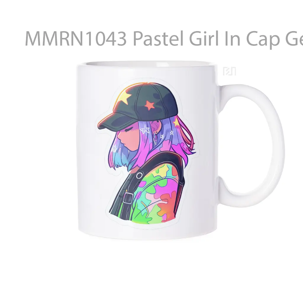 Pastel Girl In Cap Gelas Keramik Mug