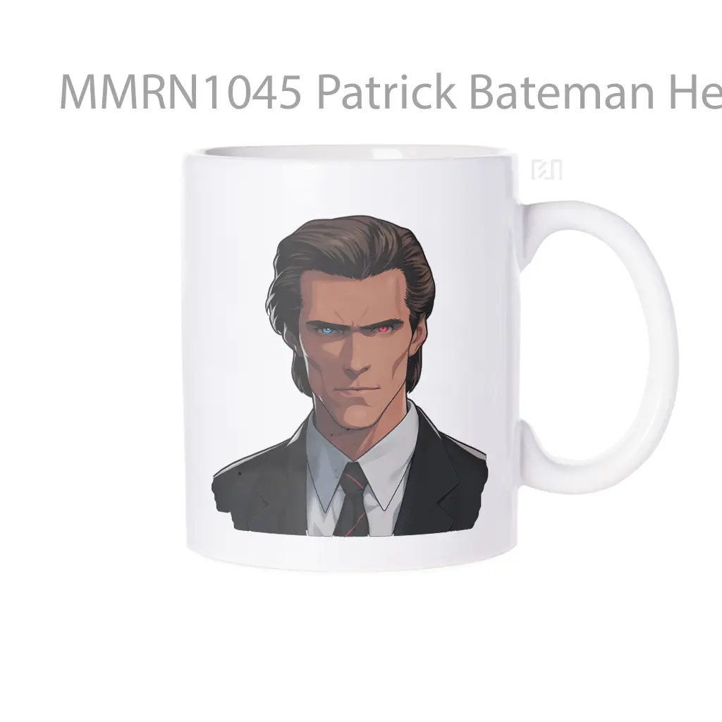 Patrick Bateman Heterochromatic Eyes Gelas Keramik Mug