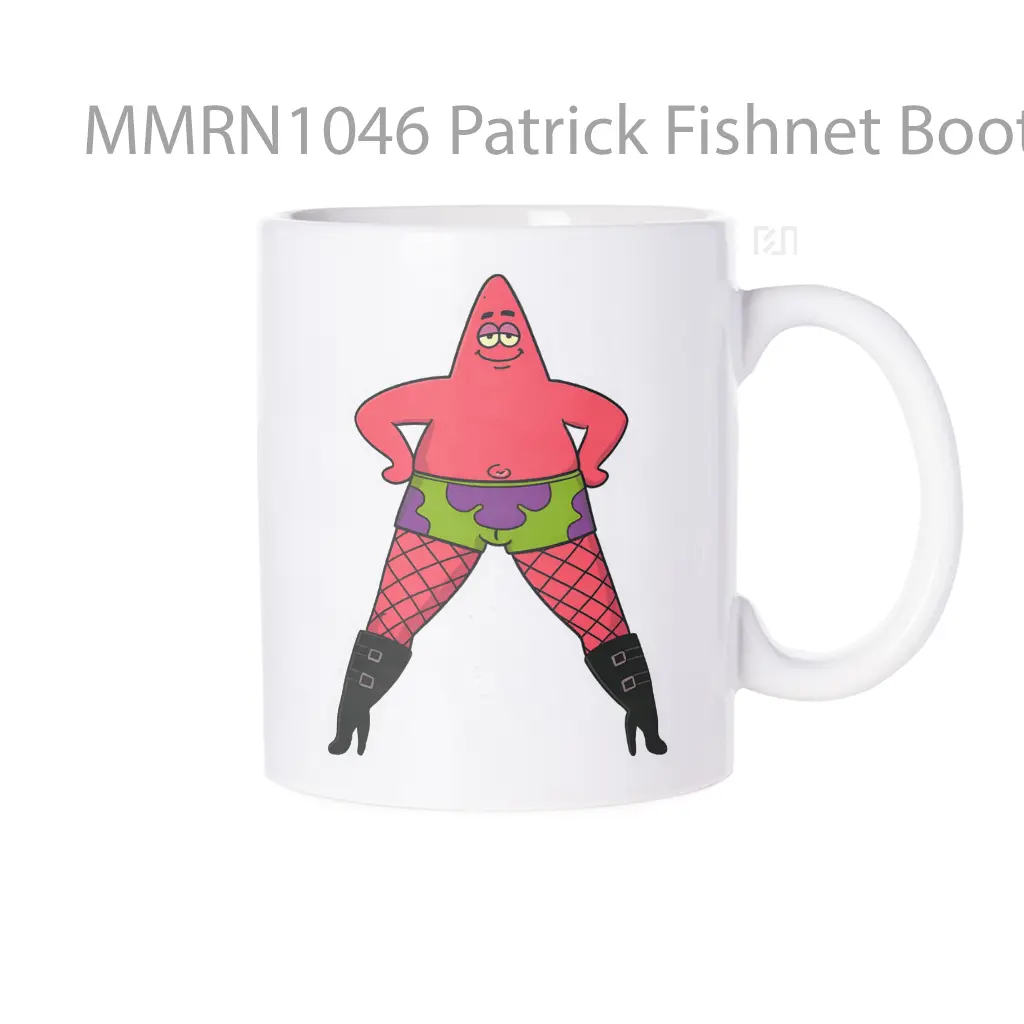 Patrick Fishnet Boots Meme Gelas Keramik Mug