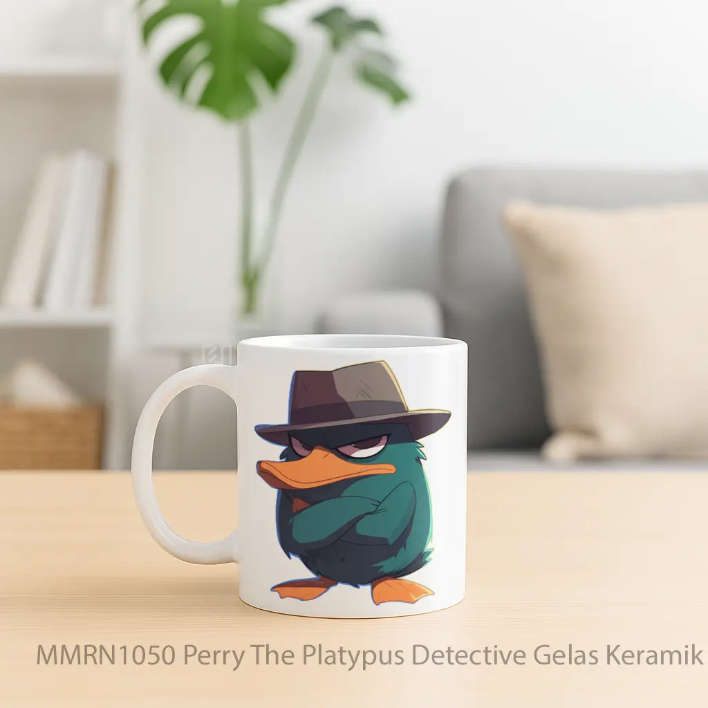 Perry The Platypus Detective Gelas Keramik Mug - Sudut 2