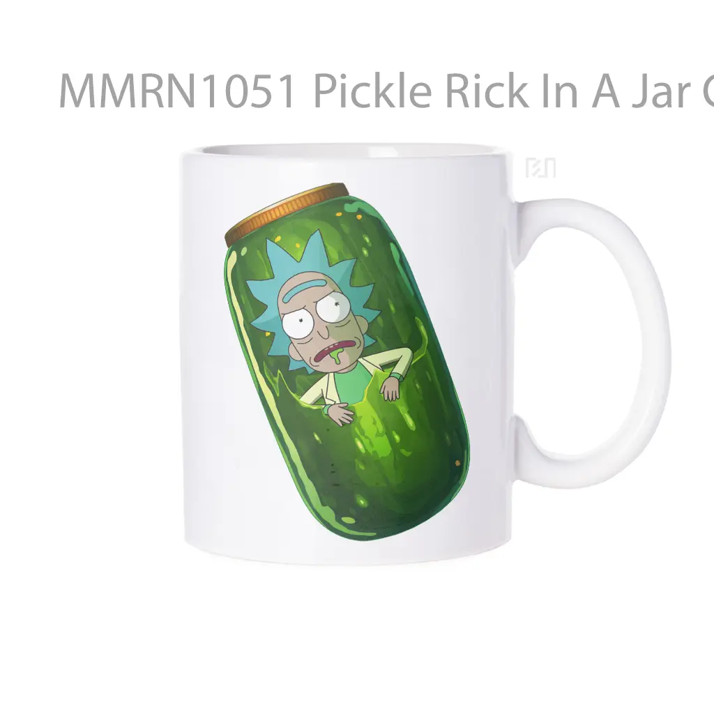 Pickle Rick In A Jar Gelas Keramik Mug
