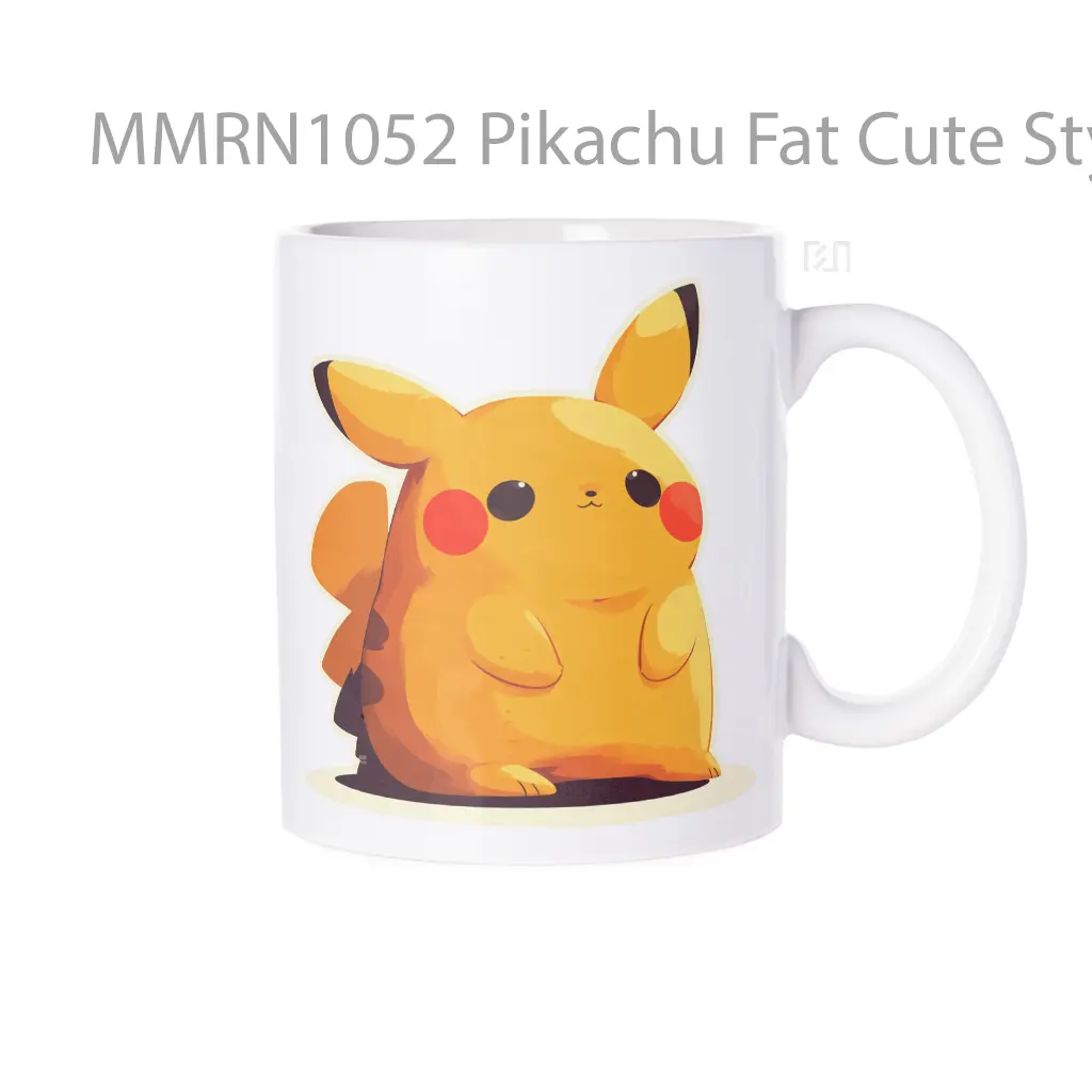 Pikachu Fat Cute Style Gelas Keramik Mug